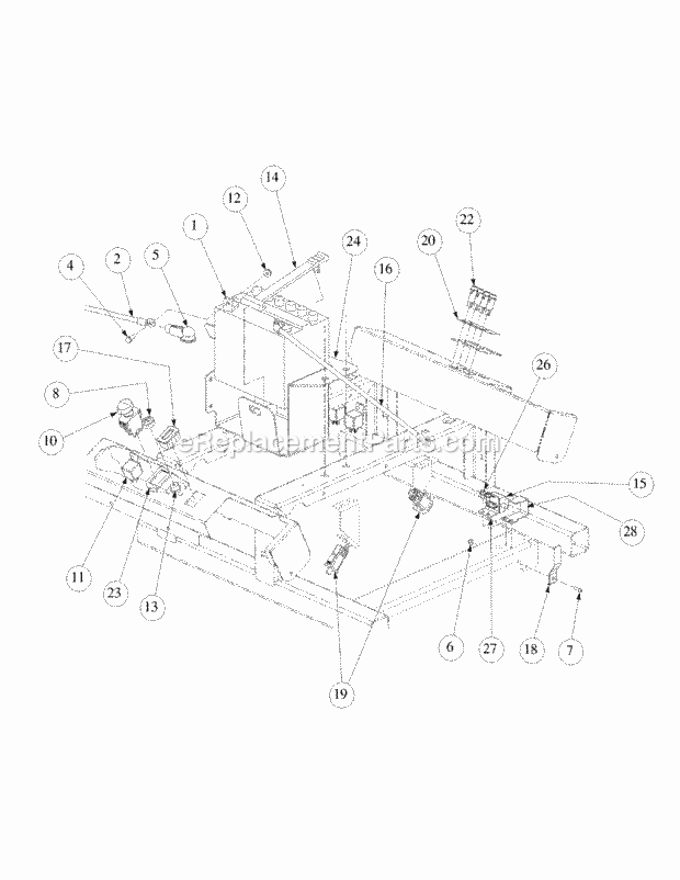 Electrical Assembly Kawasaki Diagram and Parts List for M72-KW 53AB5GFZ750 Cub Cadet Sprayer